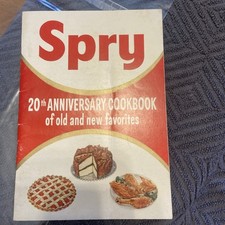 Vintage Spry 20Th Anniversary Cookbook Old And New Favorites Recipe Book 1955 picture