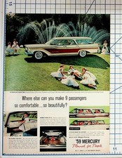 1959 Mercury Wagon Vintage Ad Country Cruiser Colony Park 9 Passenger picture