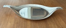 Roberto Sambonet Italy 26.5” Large Sculptural Stainless Tray  Mid-century picture