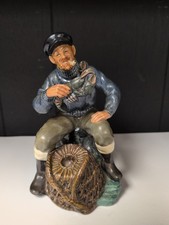 Vtg Royal Doulton Ceramic Lobster Man Fisherman Smoking Pipe Figurine 2317 picture