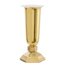 Altar Vase, Milano Collection - Altar Vase, Church Sudbury Brass - 11'' High picture