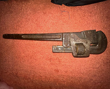 Collectible 18 “ Trimont pipe wrench ERIE RR Stamp working condition good teeth picture