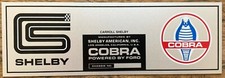 Brand New - Carroll Shelby Cobra Metal Plaque - Enter Your Chassis Number picture