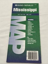 Rand McNally State Map Mississippi Map 1995 Paper Map Travel Map picture