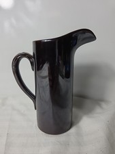 MCM ROCKINGHAM 7.25” Lagardo Tackett Cook & Serve Pitcher 1958 Brown EUC picture