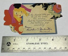 1910-1920s Vintage Birthday Card. Excellent Condition picture