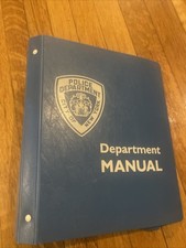 NYPD Department Manual Binder Rare 1980’s picture