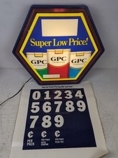 Vintage 1995 GPC Cigarette Light Up Sign Advertising Brand New - 22