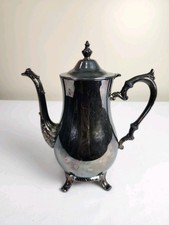 Vintage International Silver Co Silverplate Coffee Pot Footed Tea Server 10