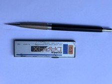 RARE Vintage Newman 0.3mm Mechanical Pencil - Black Resin Etched Grid Grip Mint picture
