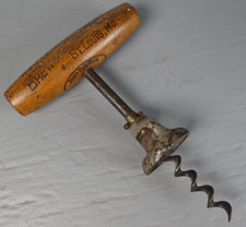 Antique Pre-Prohibition Wm. J. Lemp St. Louis Bell Corkscrew  