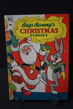Bugs Bunny's Christmas Funnies Dell Comic 1966 Vintage Looney Tunes Santa Claus picture