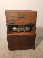 Antique Western Electric 1904 Railroad Lineman Field Telephone Box Magneto D4379 picture