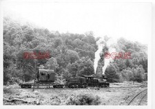 26CC499 RP ELY THOMAS LUMBER CO RAILROAD DERRICK + SHAY LOCOMOTIVE #2 picture