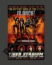 1996 KISS Concert At Tiger Stadium In Detroit Playbill Promo Ad 8x10 Photo picture