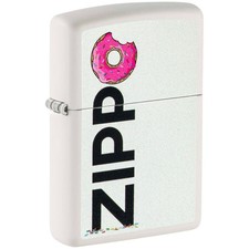 Zippo Windproof Pocket Lighter Frosted Zippo Design White Matte Finish 46240 picture
