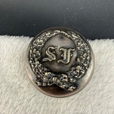 Vintage Reed & Barton Trinket Box Silver Hotel St Francis SF Engraved Small picture