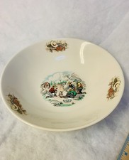 Vintage Homer Laughlin Rhythm Western Ranch Campfire Cowboy Serving Bowl Rare picture