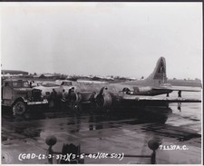 USAAF Boeing B17 Lucky Patch 379 BG 527 BS after crash England 5/3 1945 photo picture