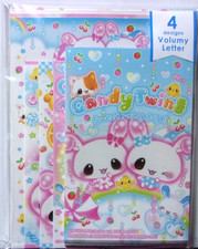 Q-LIA Candy Twins Rabbit Volume Letter Envelope Set Made in JAPAN 2026 picture