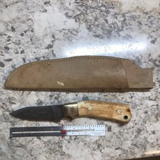 Vintage Parker Cutlery Company Drop Point Fixed Blade Buck Skinner Hunting Knife picture