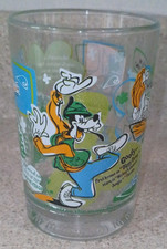 McDonalds 100 Years Of Magic Collectors Glass Cup Walt Disney World Goofy  picture