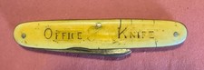 Vintage John Primble India Steel Works #5600 Office Pocket Knife Yellow Handle picture