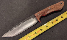Lon Humphrey Knife Custom Delta Tasmanian Blackwood, Red Liners picture