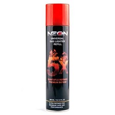 Neon 5x Butane Lighter Refill Large Size: 300mL / 10.14 oz per can picture