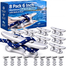 6 Inch/8 Inch in Aluminum Boat Dock Cleats picture