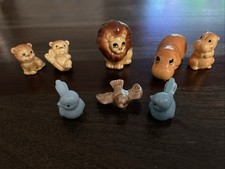 Vtg Miniature Porcelain Animals Figurines Made in Japan and England LOT OF 8 picture