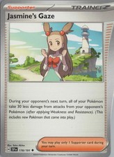 2024 POKÉMON SCARLET VIOLET SHROUDED FABLE #178 JASMINE'S GAZE ILLUSTRATION RARE picture
