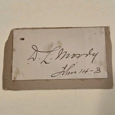 Rare Dwight L Moody Noah Porter Signed Autograph Auto Evangelist Yale President picture