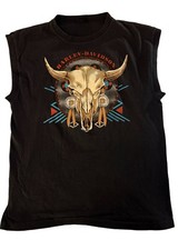 Vintage Elyria, Ohio Harley-Davidson Sleeveless T-Shirt Missing size tag. 1993 picture