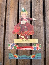 Vintage 1939 Little Miss Griffin Shoe Polish Ad Die Cut Doll + 2 Streamers RARE picture