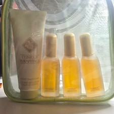 Clinique Wrappings 3 Mini Perfume Spray Bottles + Body Smoother Lotion + Bag picture