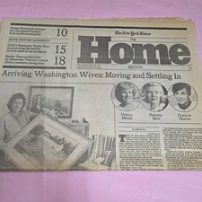 1981 NY Times Home Section May 28 Washington Wives Newspaper picture