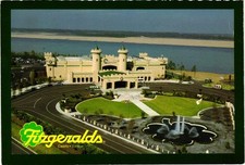 Fitzgeralds Casino Tunica MS Mississippi River Aerial View Castle Postcard picture