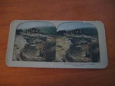 Klondike Gold Rush Stereopticon Card Bonanza Creek Yukon picture