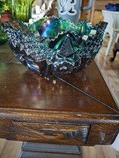 Vintage Amethyst Carnival Glass Bowl picture