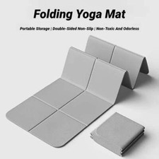 Foldable Yoga Mat Eco Friendly Tpe Folding Travel Fitness Exercise Double Sided picture