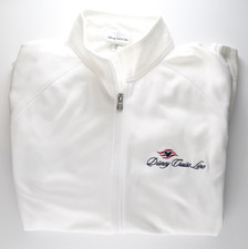 New Disney Cruise Line DCL Women White Performace Zip High Neck Jacket Size XL picture