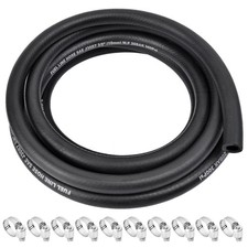 3/8 Inch ID Marine Grade 10FT Fuel Line Hose with 10PCS Fuel Line Clamps picture
