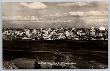 Seattle Washington State RPPC City's Waterfront Vintage Photo Postcard WA picture