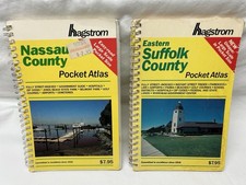 Lot of 2 Hagstrom Atlas Nassau County (1993) & Eastern Suffolk County (1991) picture