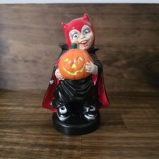 Vintage Byron Molds Halloween Ceramic Boy In Devil Costume 1981, 5.75