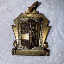 Vintage C.Y.O. Volleyball Pendant Charm School 1956 All Stars Catholic Youth Org picture