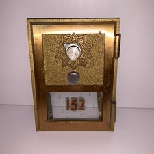 Vintage 1971 Federal Brass PO Box Door #152 Working Lock picture