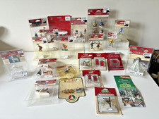Lemax Village Dickenvale Vtg Lot 21 Figure Xmas Skier Campfire Lighted Tree Deer picture
