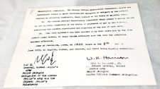 1953 Original United Press Wire Photo Korean War POW Agreement Signatures UP 9x7 picture